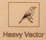 Heavy vector engraving